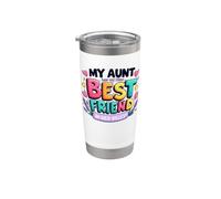 My Aunt has my New Best Friend in her Belly Funny Cousin Vaso térmico de acero inoxidable de doble pared