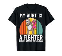My Aunt Is a Fighter Breast Cancer Awareness Support Gifts Camiseta
