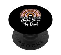 My Aunt Is Definitely Cooler Than My Dad Aunt Funny Nephew PopSockets PopGrip Adhesivo