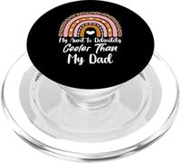 My Aunt Is Definitely Cooler Than My Dad Aunt Funny Nephew PopSockets PopGrip para MagSafe