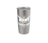 My Aunt Is My Guardian Angel She Watches Over Me In Memory Vaso térmico de acero inoxidable de doble pared
