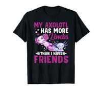 My Axolotl Has More Limbs Anime japonés Kawaii Pet Axolotls Camiseta