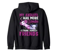 My Axolotl Has More Limbs Anime japonés Kawaii Pet Axolotls Sudadera con Capucha
