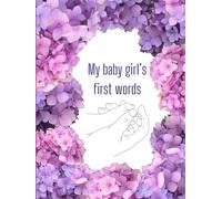 My baby girl's first words: Childhood memory journal | Baby talk journal | Notebook for baby's first words