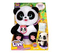 Little Live Pets My Baby Panda ChuChu Mascota interactiva con +50 Sonidos y reacciones, agita los pies, Hace popó y se ríe. Orinal Incluido. Un Regalo Divertido y Adorable para los niños (30 cm)