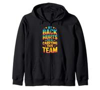 My Back Hurts from Carrying This Team Gamer Rage Team Sudadera con Capucha