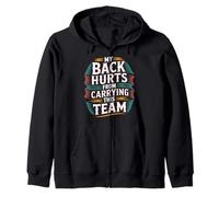 My Back Hurts from Carrying This Team Gamer Rage Team - Sudadera con Capucha