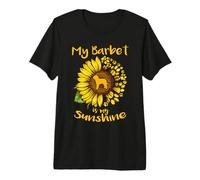 My Barbet Dog is My Sunshine Sunflower Dog Lover Paw Puppy Camiseta Premium