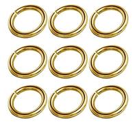 My-Bead 10 piezas Anillos de salto Ø 2mm Plata de ley 925 chapado en Oro 24ct anillos abierto de joyería DIY