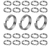 My-Bead 20 piezas anillos dividido dobles Ø 6mm Plata de ley 925 sin níquel hipoalergénicos para hacer joyas DIY