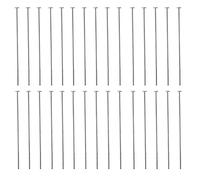 My-Bead 40 piezas bastones cabeza de alfiler 50mm cabeza 1.8mm plata de ley 925 para bisutería DIY