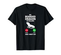 My Bearded Dragon Is Calling and I Must Go Dragones Barbudos Camiseta