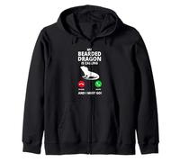 My Bearded Dragon Is Calling and I Must Go Dragones Barbudos Sudadera con Capucha