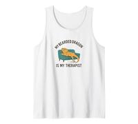 My Bearded Dragon Is My Therapist - Divertido regalo para reptiles Camiseta sin Mangas
