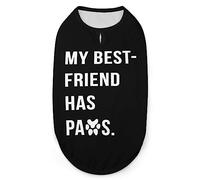 My Best Friend Has Paws Camisas para Perros Camisetas de Verano para Mascotas Camiseta sin Mangas Suave Ropa para Mascotas para Cachorros y Gatos pequeños