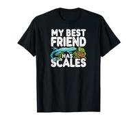 My Best Friend Has Scales Reptile Pet Lover Gecko Turtle Camiseta