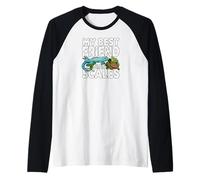 My Best Friend Has Scales Reptile Pet Lover Gecko Turtle Camiseta Manga Raglan