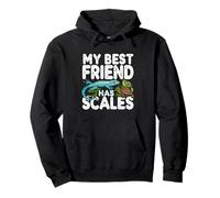My Best Friend Has Scales Reptile Pet Lover Gecko Turtle Sudadera con Capucha
