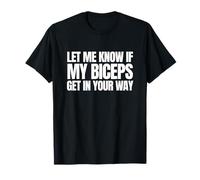 My Biceps Get In Your Way Divertido Entrenamiento Meme Gimnasio Rata Obsceno Camiseta