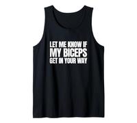 My Biceps Get In Your Way Divertido Entrenamiento Meme Gimnasio Rata Obsceno Camiseta sin Mangas