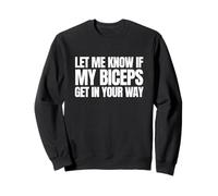 My Biceps Get In Your Way Divertido Entrenamiento Meme Gimnasio Rata Obsceno Sudadera