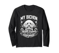 My Bichon Frise Hace Amigos en Todas Partes - Bichon Frise Dog Manga Larga