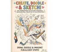 My Big Blank Journal for Drawing and Doodling: Blank Sketchbook for Kids with 110 High-Quality White Pages | Perfect Travel Activity Book for Creative Toddlers, Boys, and Girls to Sketch and Paint