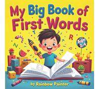 My Big Book of First Words: 8.5” x 8.5” with 90+ Jumbo & Simple Coloring Pages for Toddlers | ages 2-4