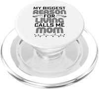 My Biggest Reason For Living Calls Me Mom Día de la Madre Mamá PopSockets PopGrip para MagSafe