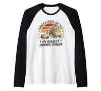 My Biggest Summer Horror Funny Mosquito Lake & Camping Camiseta Manga Raglan