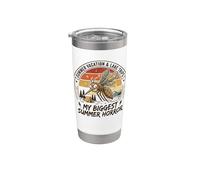 My Biggest Summer Horror Funny Mosquito Lake & Camping Vaso térmico de acero inoxidable de doble pared