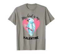 My Bird is My Valentine - Acuarela de cacatúa Blanca Camiseta