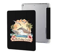 My Birthday Cruise Ship - Funda protectora compatible con iPad Pro (10.5 pulgadas), iPad Air3 (10.5 pulgadas), funda antideslizante para tableta triple