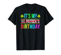 My Birthday St Patricks Day 2025 Funny Shamrock Hombres Mujeres Camiseta
