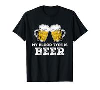 My Blood Type Is Beer Funny Sarcastic Beer Lovers Drinking Camiseta