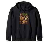My Blood Type is Coffee Funny Caffeine Lover Design Sudadera con Capucha