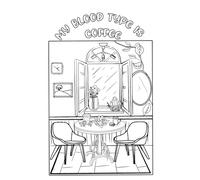My Blood Type is Coffee Mini Book: 143 pages of purse sized Adult Coloring fun: coloring book (Coffee Lovers)