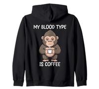 My Blood Type Is Coffee Sudadera con Capucha