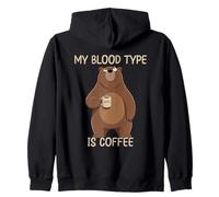 My Blood Type Is Coffee Sudadera con Capucha