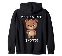 My Blood Type Is Coffee Sudadera con Capucha