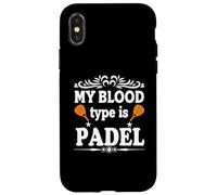 My Blood Type Is Pala de pádel Carcasa para iPhone X/XS