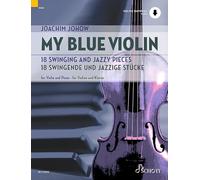 My blue Violin: 18 Swinging and Jazzy Pieces. violin and piano.