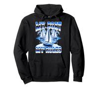 My Boat My Rules Boating Captain Boater al Estilo Pirata de los 90 Sudadera con Capucha