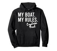 My Boat My Rules Capitán Paul Nombre de navegación Personalizado Sudadera con Capucha