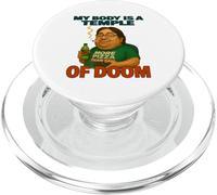 My Body Is A Temple of Doom Humor Divertido Juegos PopSockets PopGrip para MagSafe