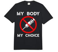 My Body My Choice No Forced Vaccines Regalos Anti-Vax Comfort Colors Adult Heavyweight T-Shirt