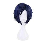 My Boku No Hero Academia Iida Tenya pelucas corto azul 3/7 estilo sintético pelo Anime disfraz Cosplay peluca + gorra de peluca KUNZ8694