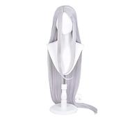 My Boku No Hero Academia Miruko Cosplay Long Straight Silver Heat Resistant Synthetic Hair+ Wig Cap Halloween Party