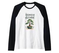 My Bonsai Is My Therapist Plant Lover Camiseta Manga Raglan