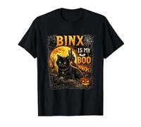 My Boo - Lindo diseño de Gatos Negros de Halloween Camiseta gráfica económica, Hombre, Negro, M